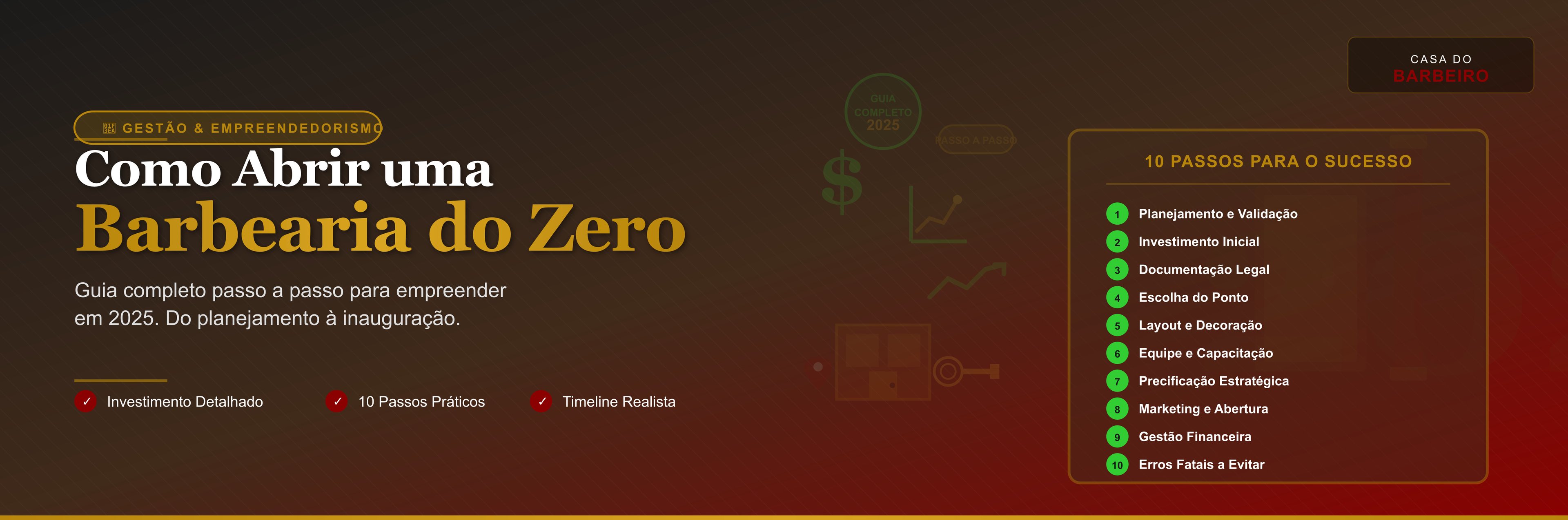 Como Abrir uma Barbearia do Zero em 2026: Guia Completo Passo a Passo | Casa do Barbeiro