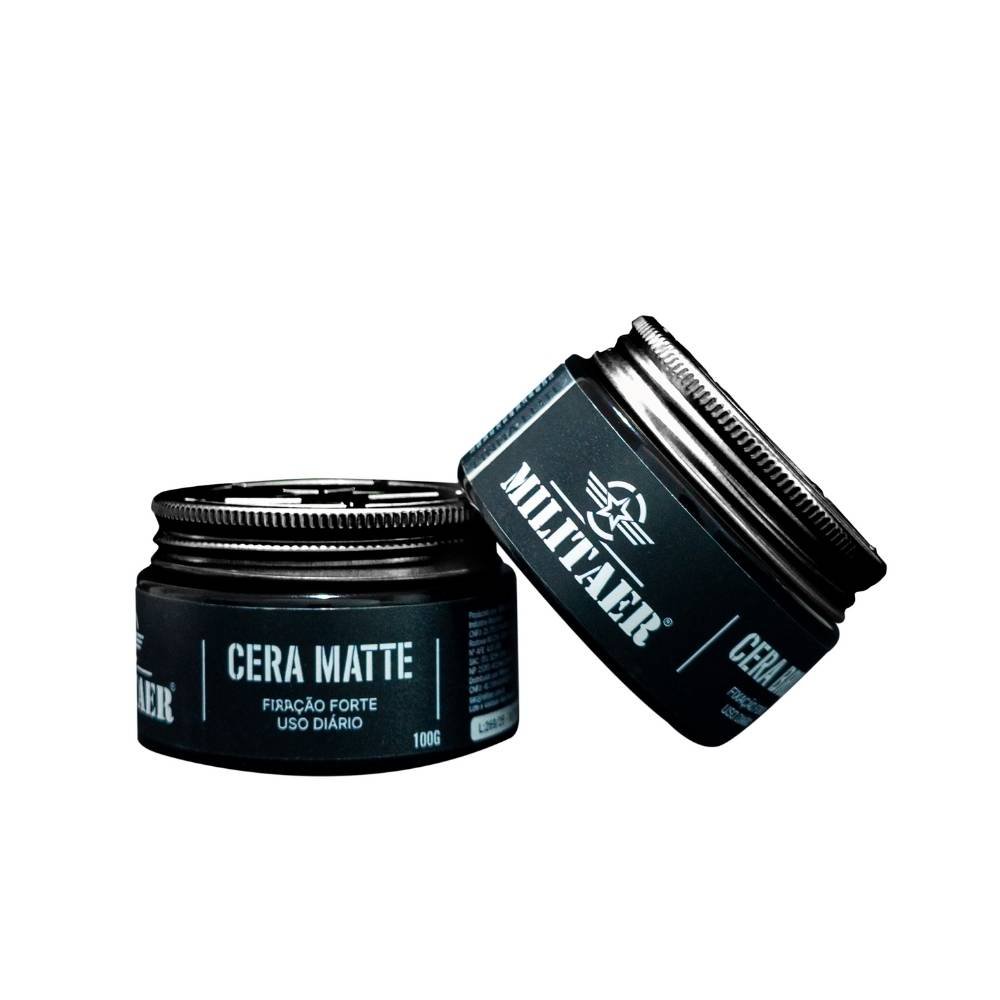 CERA MATTE MILITAER 100GR - FIXACAO FORTE E SECA