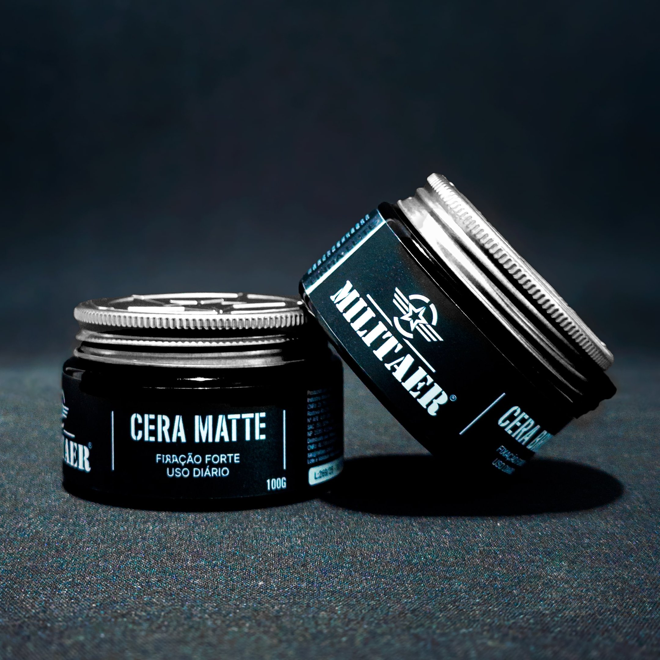 CERA MATTE MILITAER 100GR - FIXACAO FORTE E SECA
