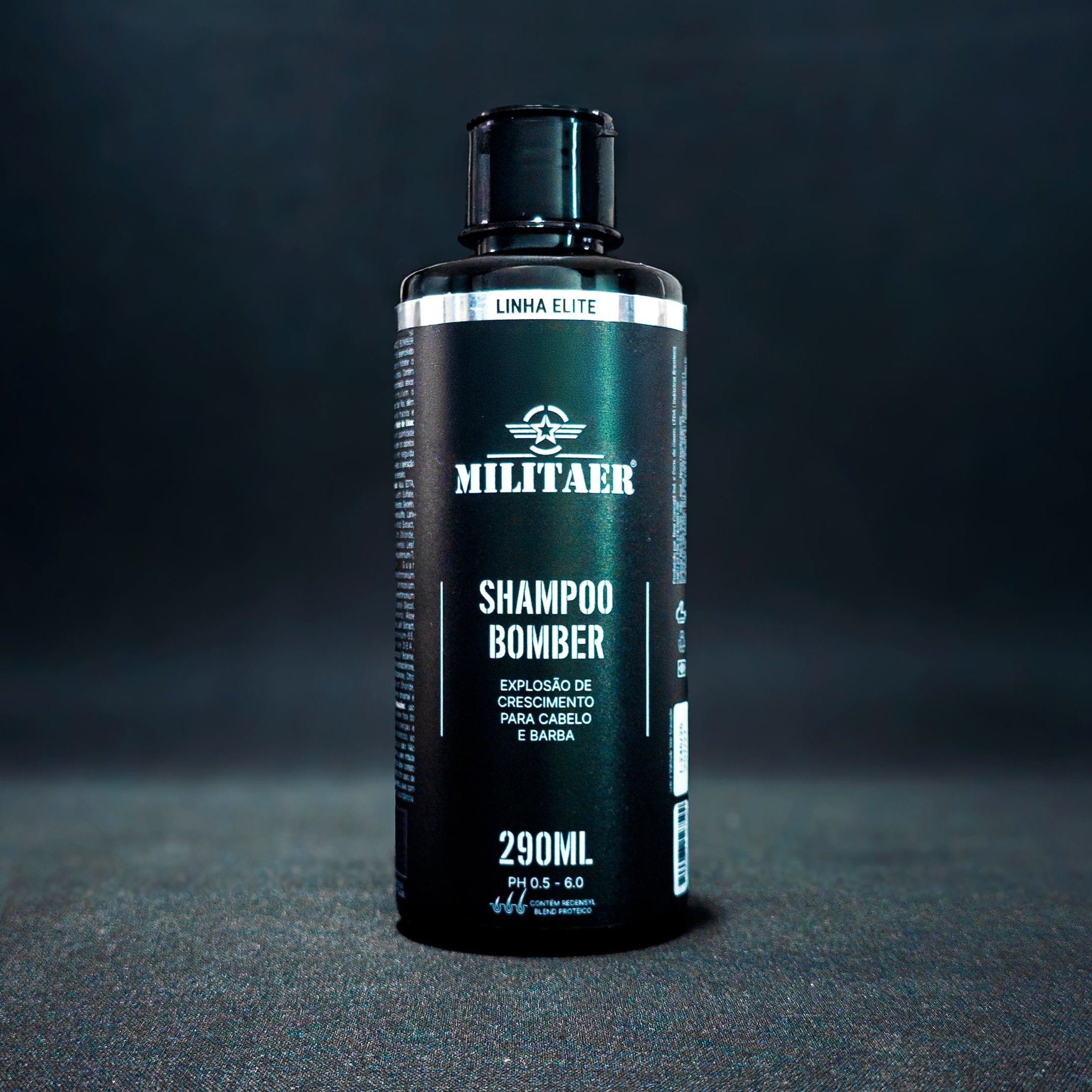 SHAMPOO BOMBER MILITAER 290ML - ESTIMULO CAPILAR