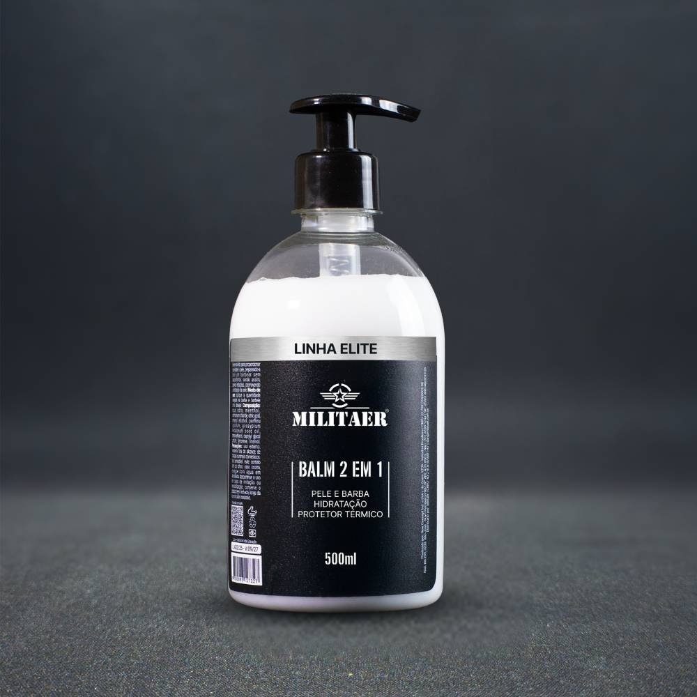 BALM 2 EM 1 PARA PELE E BARBA MILITAER - 500G