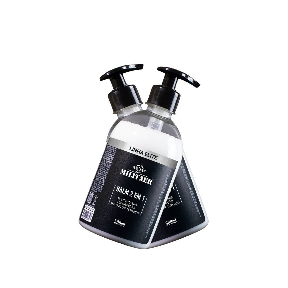 BALM 2 EM 1 PARA PELE E BARBA MILITAER - 500G