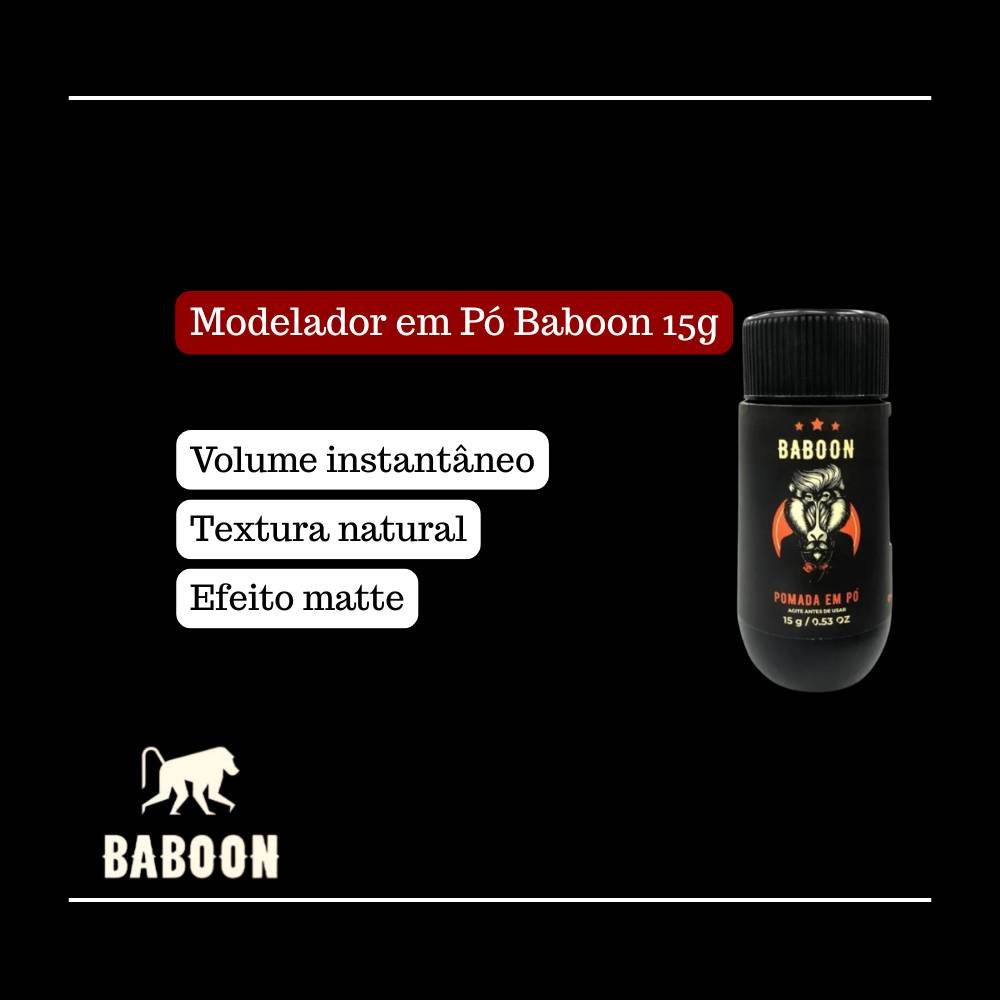 CERA MODELADORA EM PO BABOON 15G VOLUME E LEVEZA