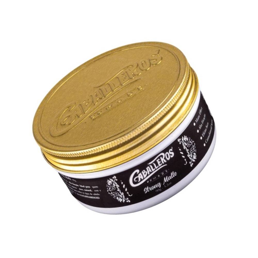CERA STRONG MATTE CABALLEROS 90G ALTA FIXACAO BAUNILHA