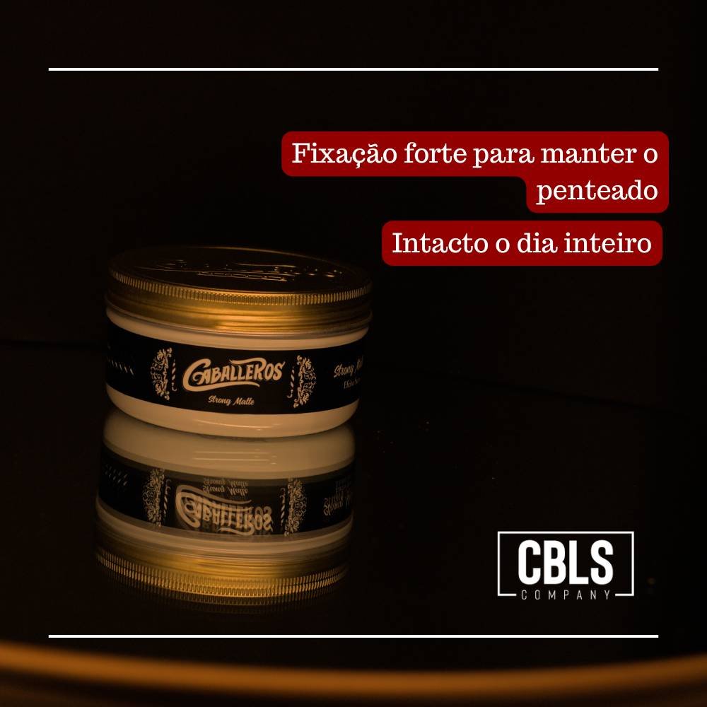 CERA STRONG MATTE CABALLEROS 90G ALTA FIXACAO BAUNILHA