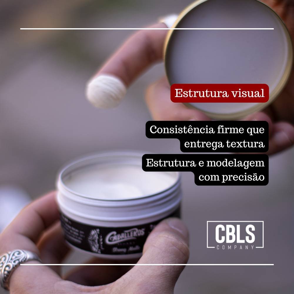 CERA STRONG MATTE CABALLEROS 90G ALTA FIXACAO BAUNILHA