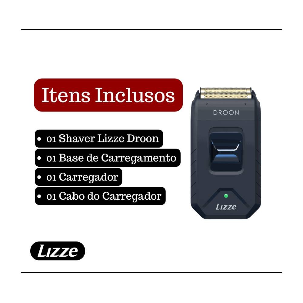 MAQUINA DE ACABAMENTO SHAVER PROFISSIONAL LIZZE DROON