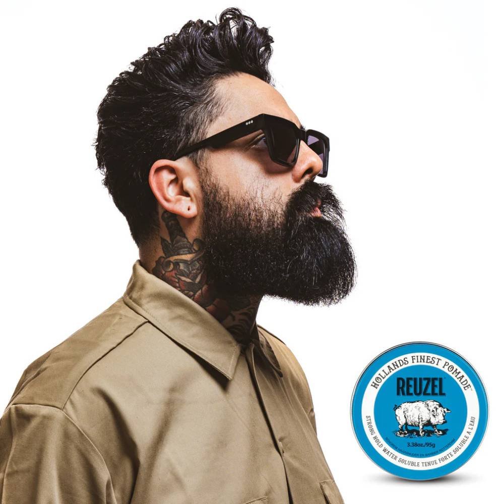 CERA REUZEL STRONG HOLD AZUL 95G FIXACAO MEDIA COM BRILHO