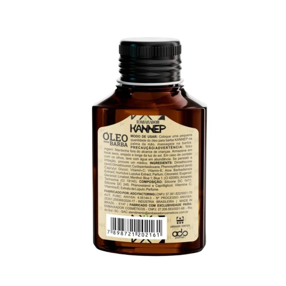 KANNEP OLEO PARA BARBA 30ML – NUTRICAO E BRILHO