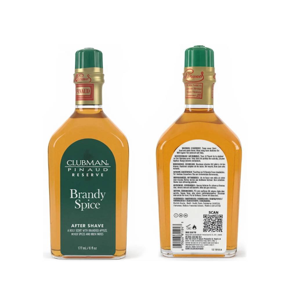 LOCAO CLUBMAN PINAUD BRANDY SPICE 177ML COM TOQUE DE MUSK