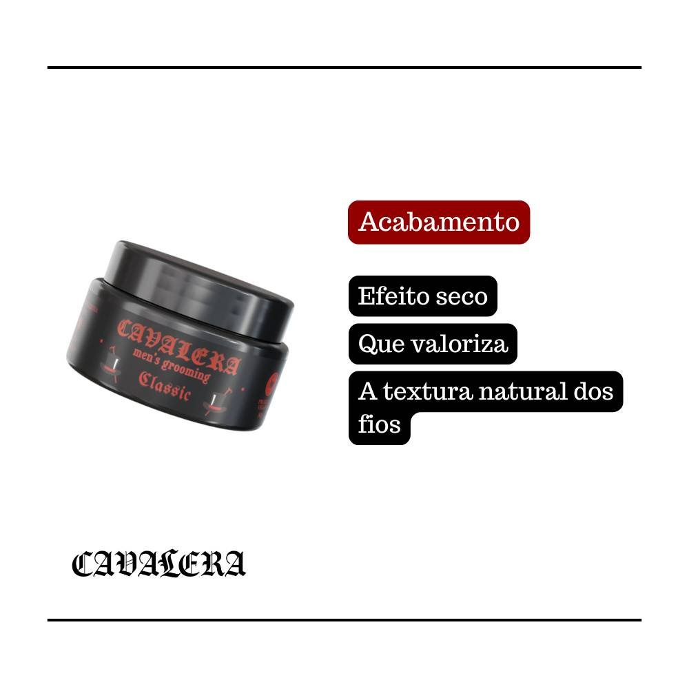 CERA MATTE CLASSIC CAVALERA 80G – VISUAL ALINHADO