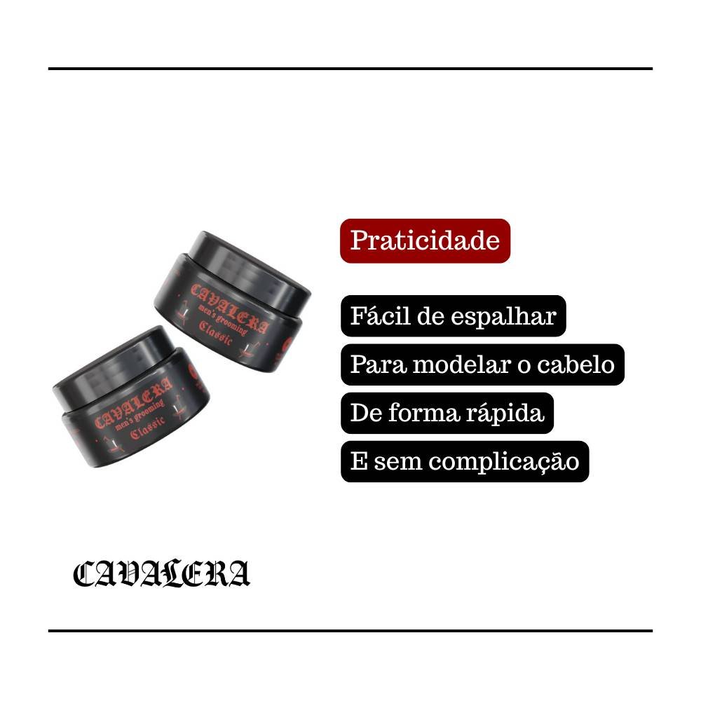 CERA MATTE CLASSIC CAVALERA 80G – VISUAL ALINHADO