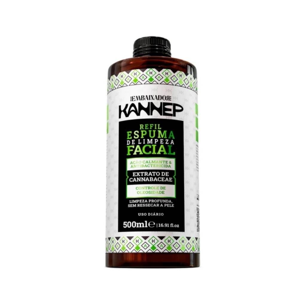 KANNEP ESPUMA DE LIMPEZA FACIAL 500ML PROFISSIONAL