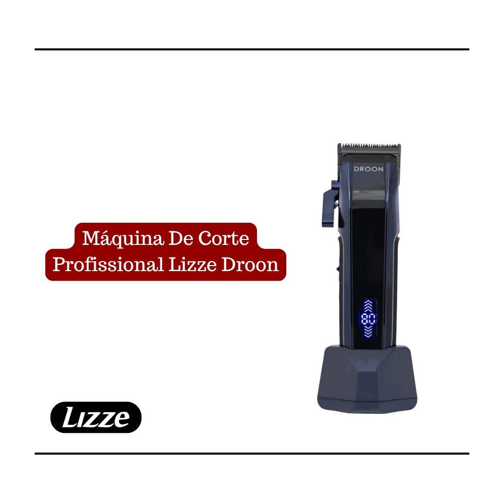 MAQUINA DE CORTE PROFISSIONAL LIZZE DROON SEM FIO BIVOLT