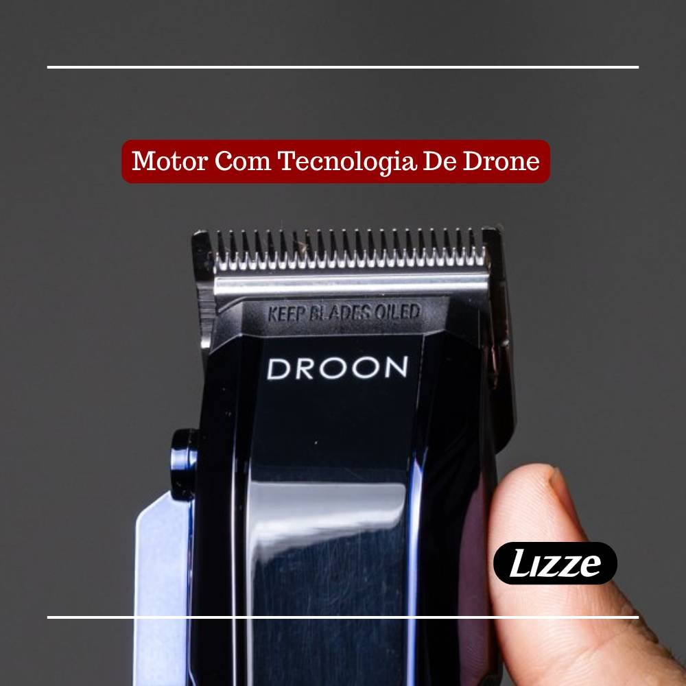 MAQUINA DE CORTE PROFISSIONAL LIZZE DROON SEM FIO BIVOLT