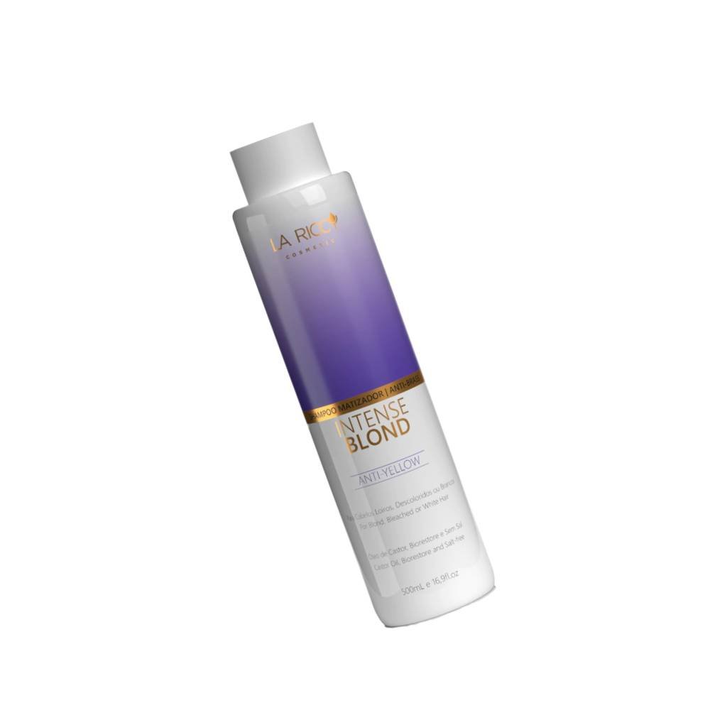SHAMPOO INTENSE BLOND LA RICCY 500ML – NEUTRALIZA E REALCA O LOIRO
