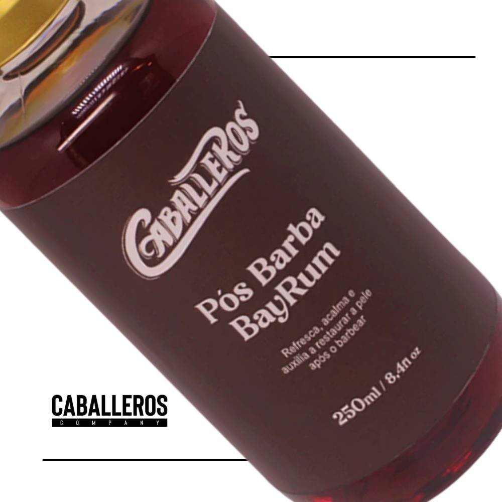 POS BARBA BAY RUM CABALLEROS 250ML LOCAO AFTER SHAVE
