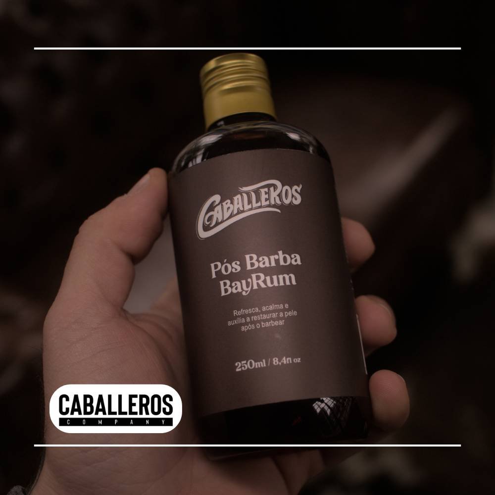 POS BARBA BAY RUM CABALLEROS 250ML LOCAO AFTER SHAVE