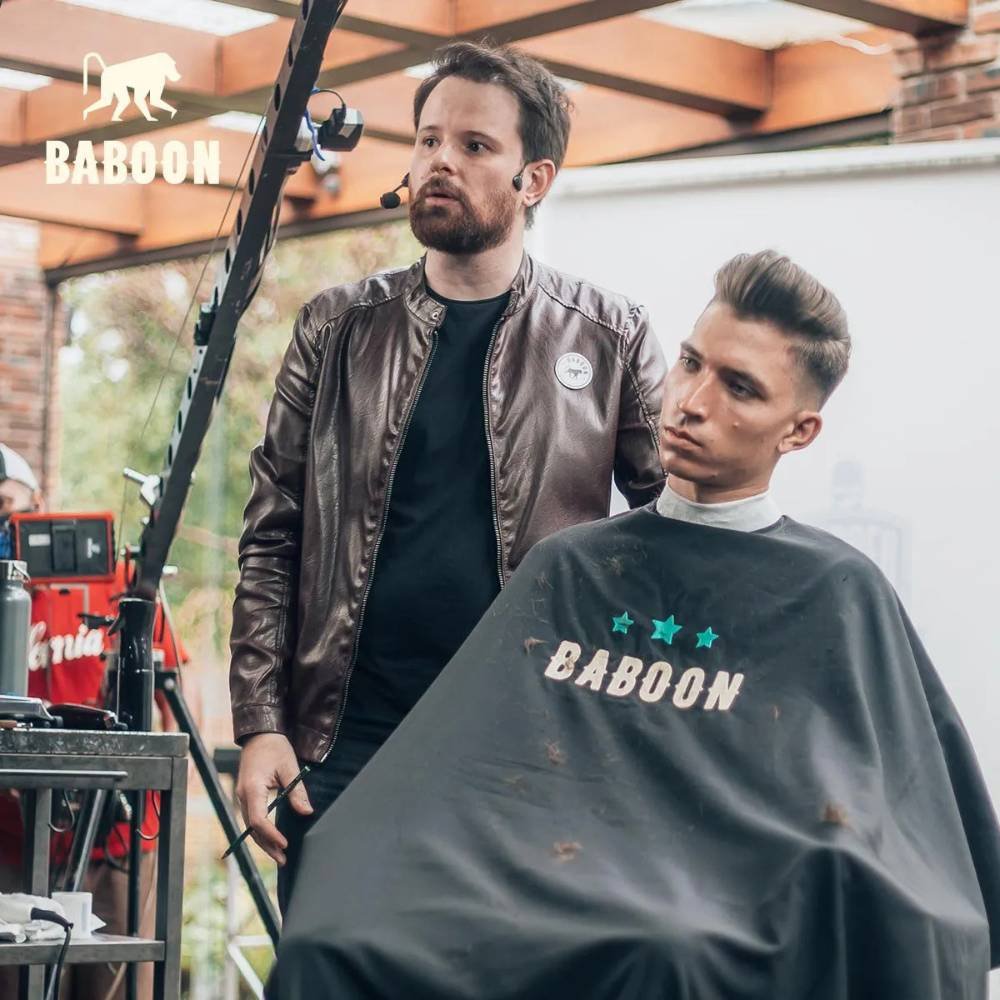 CAPA DE CORTE PROFISSIONAL, BABOON LEVE E ANTIESTATICA