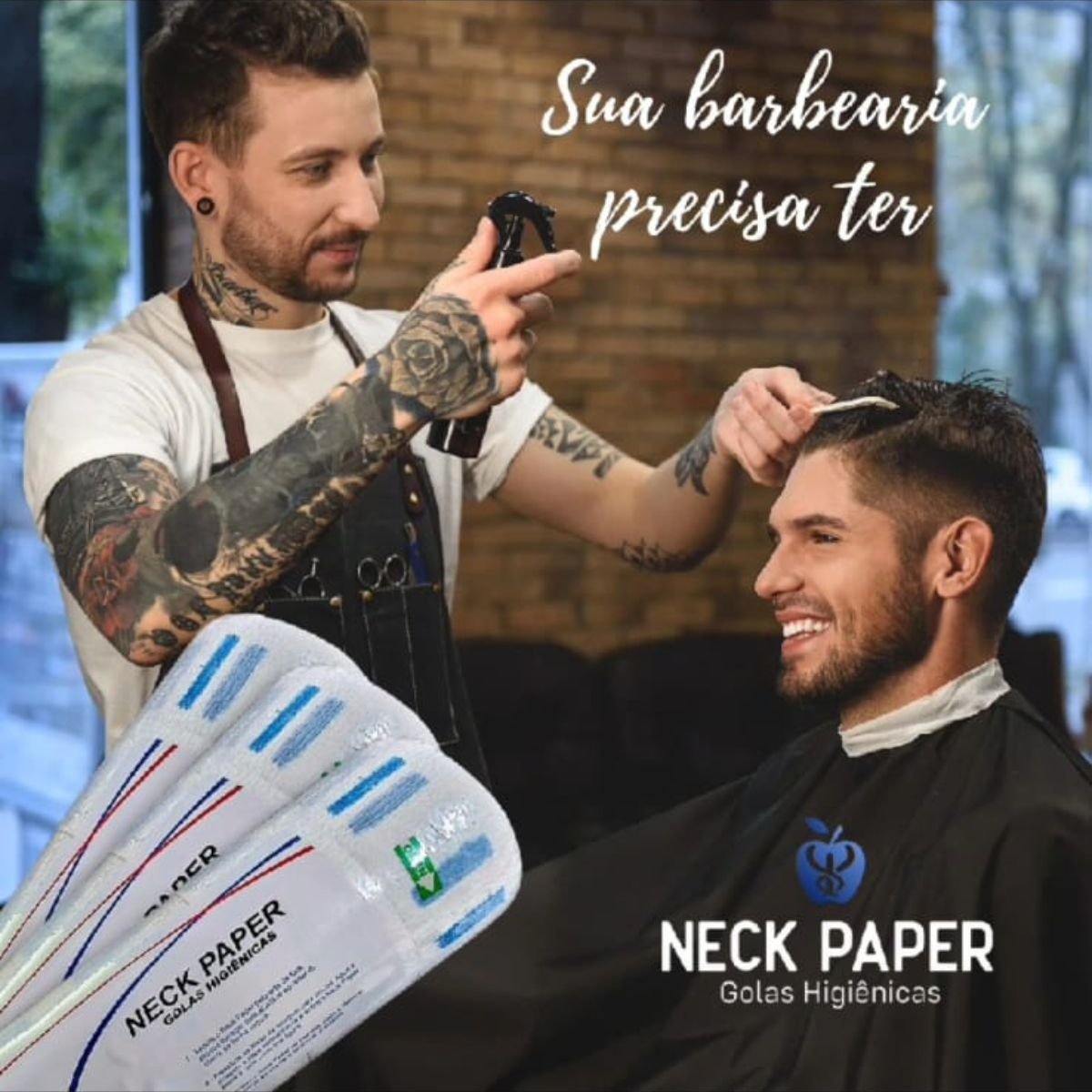 GOLA HIGIENICA NECK PAPER 5UN PROTEÇÃO DESCARTAVEL