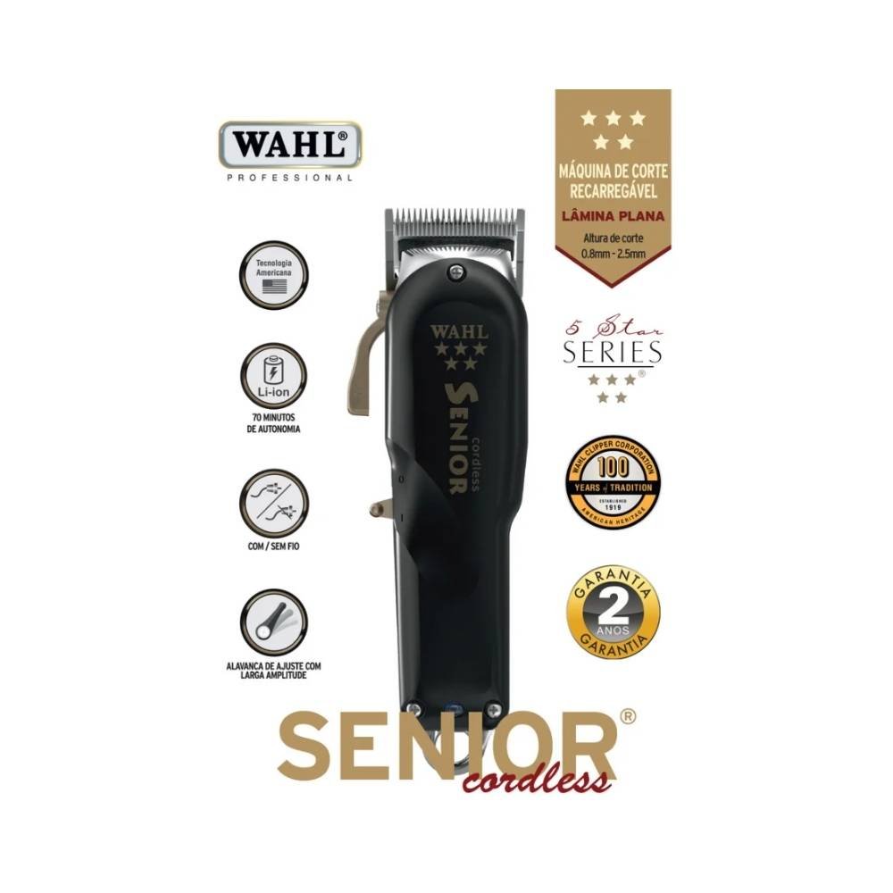 WAHL SENIOR CORDLESS NACIONAL POTENCIA E ROBUSTEZ