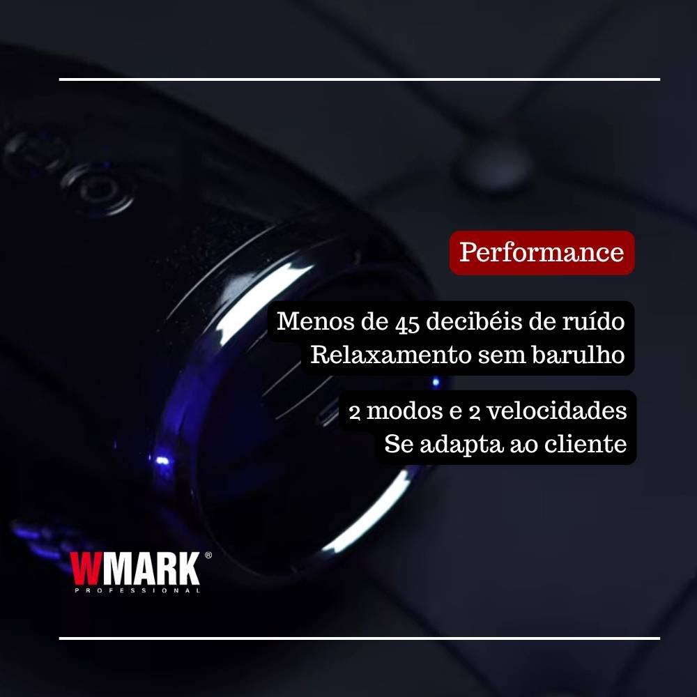 MASSAGEADOR SEM FIO WMARK PARA BARBOTERAPIA PROFISSIONAL