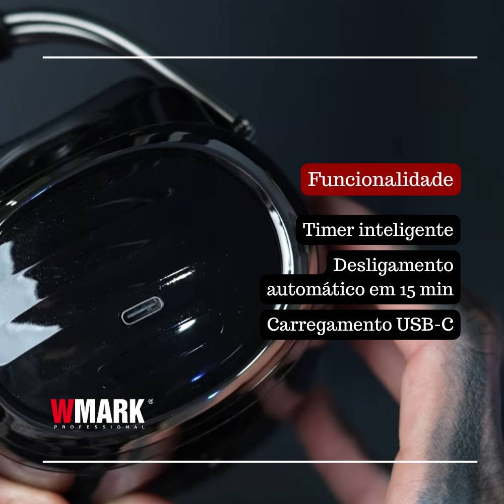 MASSAGEADOR SEM FIO WMARK PARA BARBOTERAPIA PROFISSIONAL