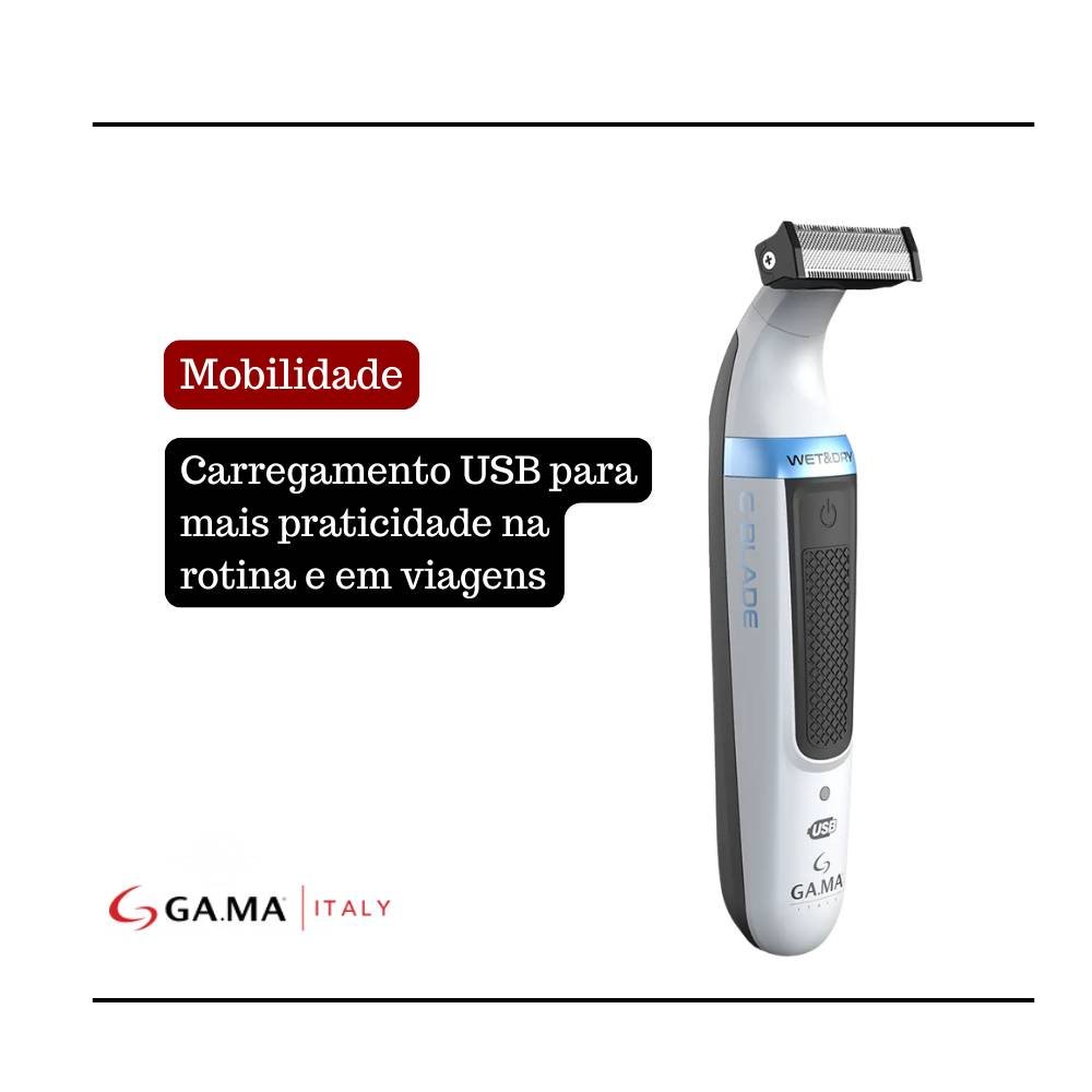 APARADOR DE PELOS PARA BARBA E CORPO G-BLADE GAMA