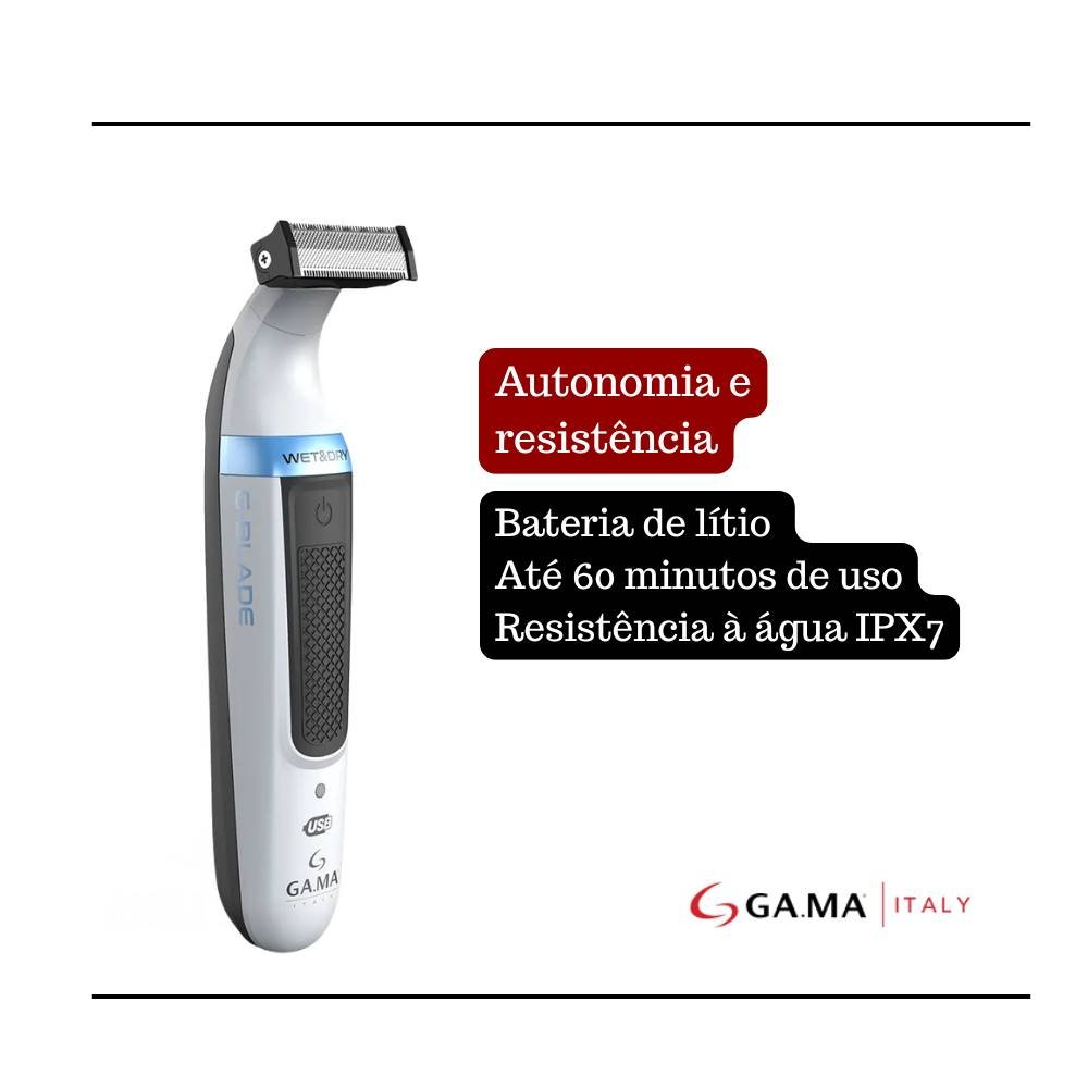 APARADOR DE PELOS PARA BARBA E CORPO G-BLADE GAMA